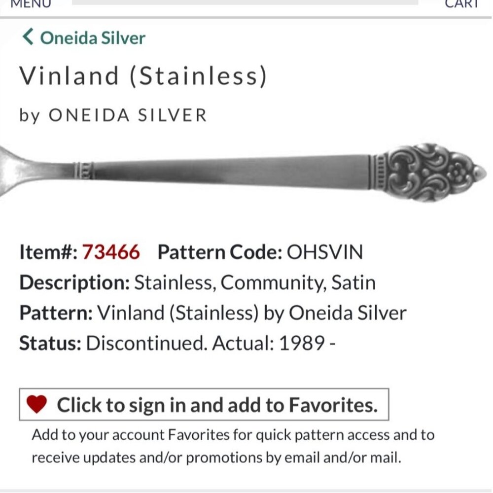 Vintage Oneida Silver Vinland Stainless 2-Piece Carving Set Satin